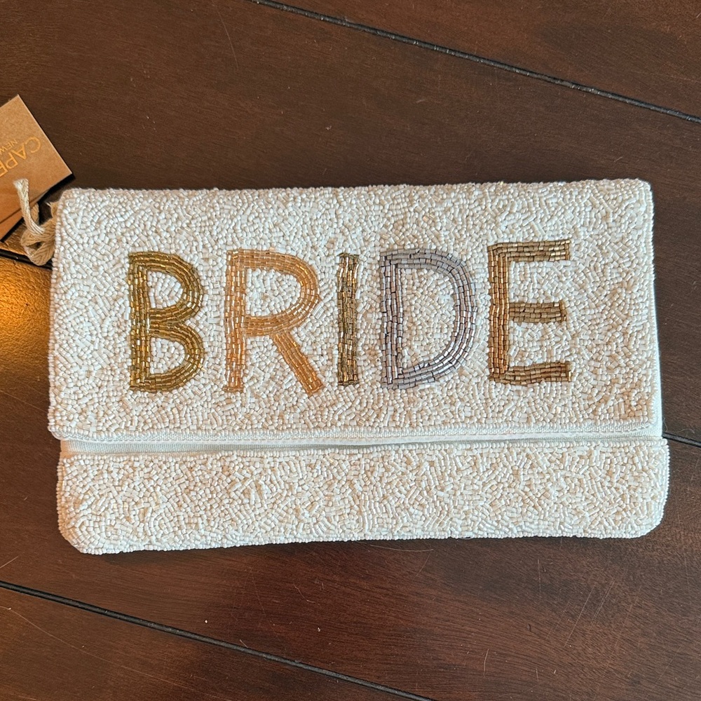 Beaded Bride Clutch